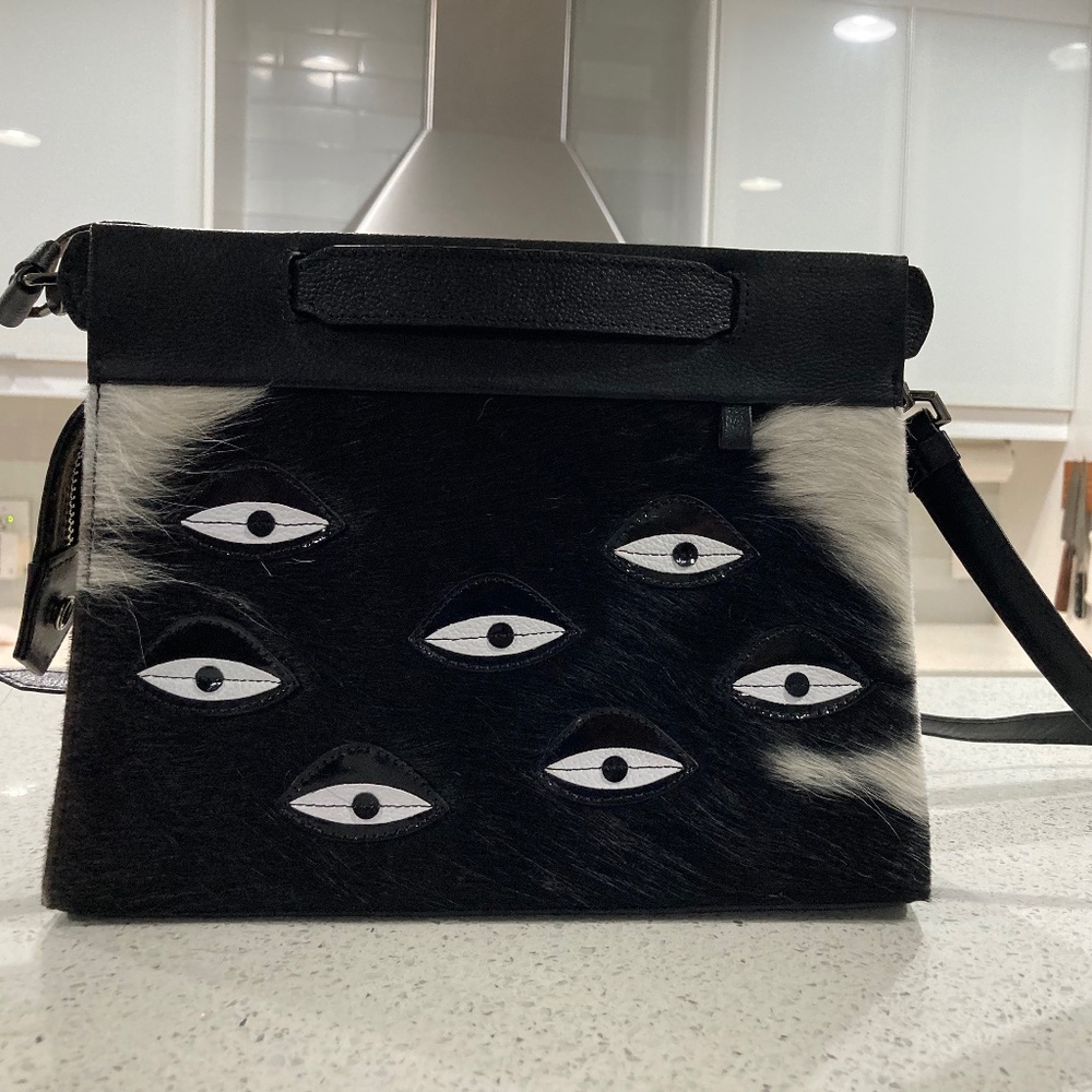 Min and Mon Vali Crossbody Handbag in Black and White